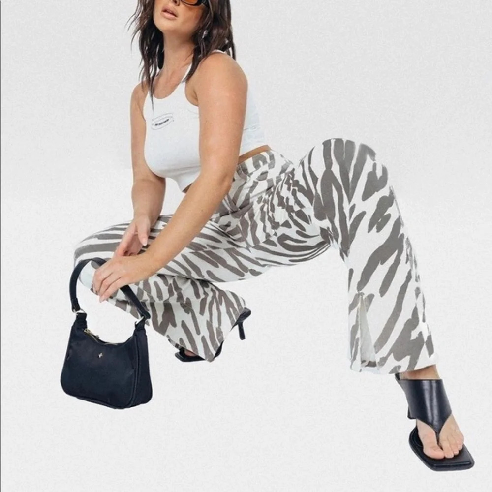 Princess Polly Zebra Print‎ Pants * New